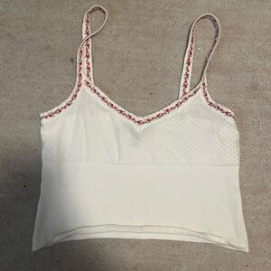 White flower tank top